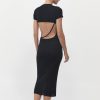 ST. AGNI Cut Out Knit Dress - Black | Dresses