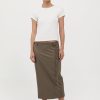 ST. AGNI Belted Pencil Skirt - Kelp | Tailoring