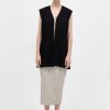 ST. AGNI Oversized Vest - Black | Tops