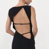 ST. AGNI Cut Out Midi Dress - Black | Tailoring