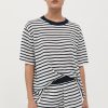 ST. AGNI Copain Knit Shorts - Brenton Stripe | Basics