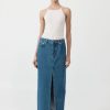 ST. AGNI Denim Maxi Skirt - Denim Blue | Skirts