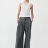 ST. AGNI Homme Pleat Pants - Pewter Grey | Pants