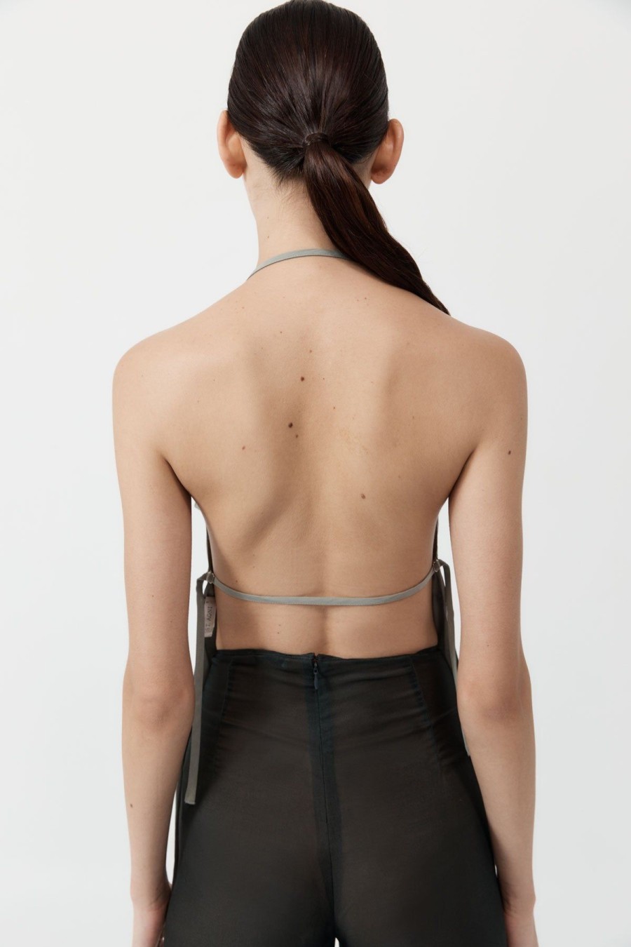 ST. AGNI Adjustable Strap Top - Shadow | Tops