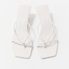 ST. AGNI Minimal Low Wedge - White | Heels