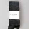 ST. AGNI Schoolgirl Socks - Charcoal Melange - By Le Bon | Socks