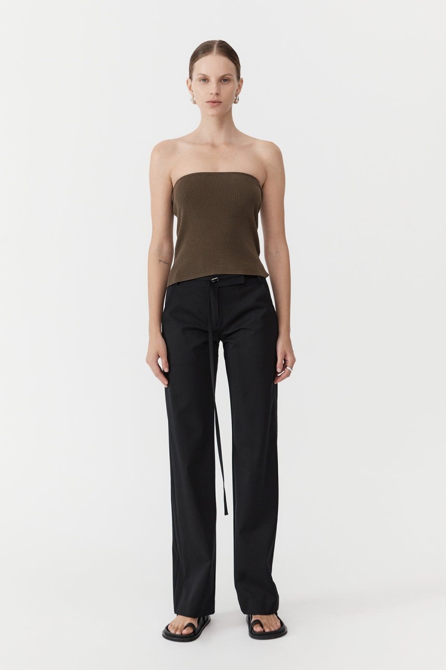 ST. AGNI 90s Panelled Pants - Black | Tailoring