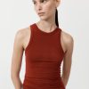 ST. AGNI Jersey Tank - Rouge | Knitwear