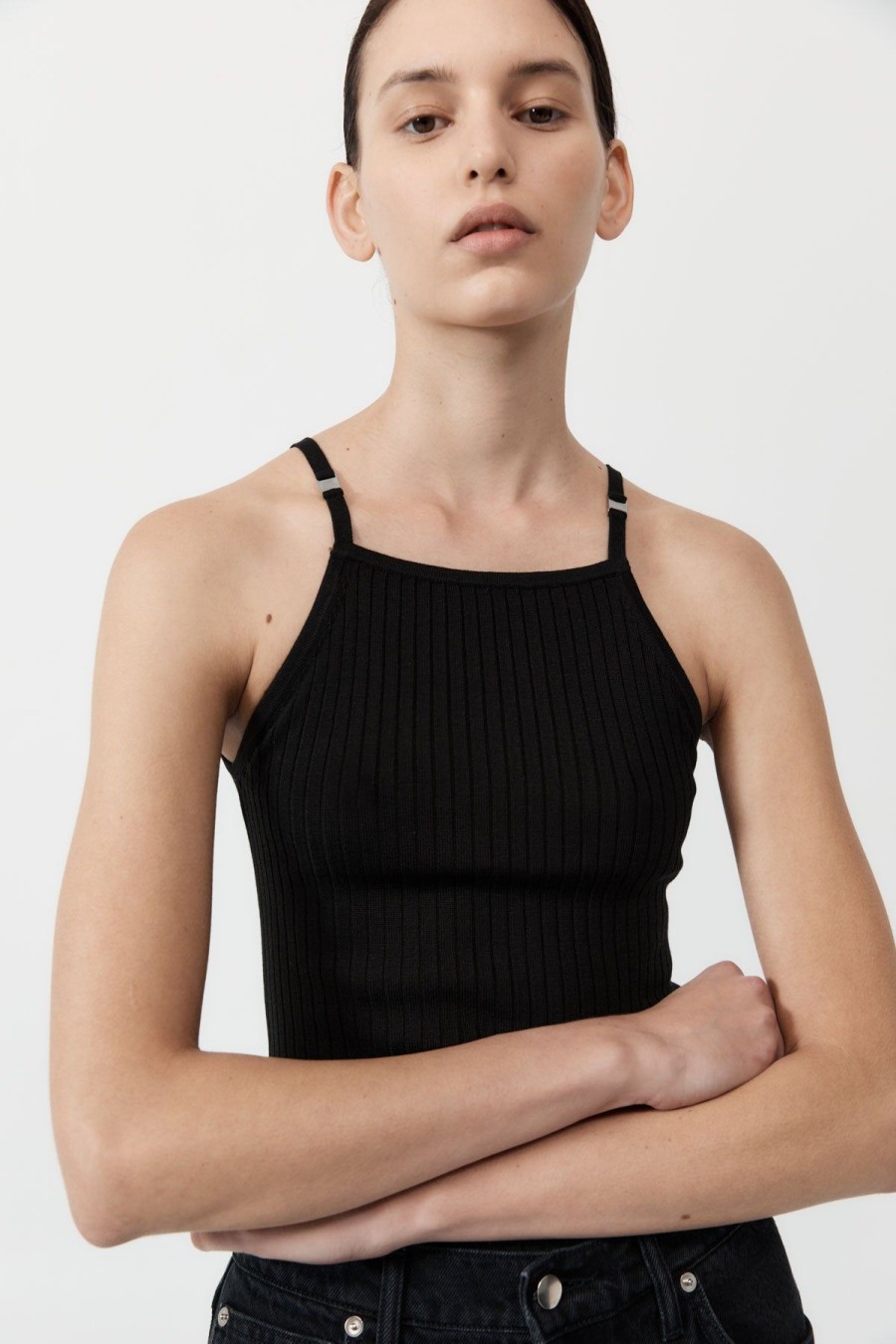 ST. AGNI Square Tank - Black | Basics