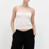 ST. AGNI Curve Knit Top - White | Knitwear