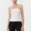 ST. AGNI Organic Cotton Strapless Top - White | Basics