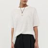 ST. AGNI Copain Knit Tee - Off White | T-Shirts