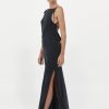 ST. AGNI PRE-ORDER: Sophia Drape Dress - Washed Black | Dresses