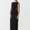 ST. AGNI Classic Side Detail Dress - Black | Tailoring