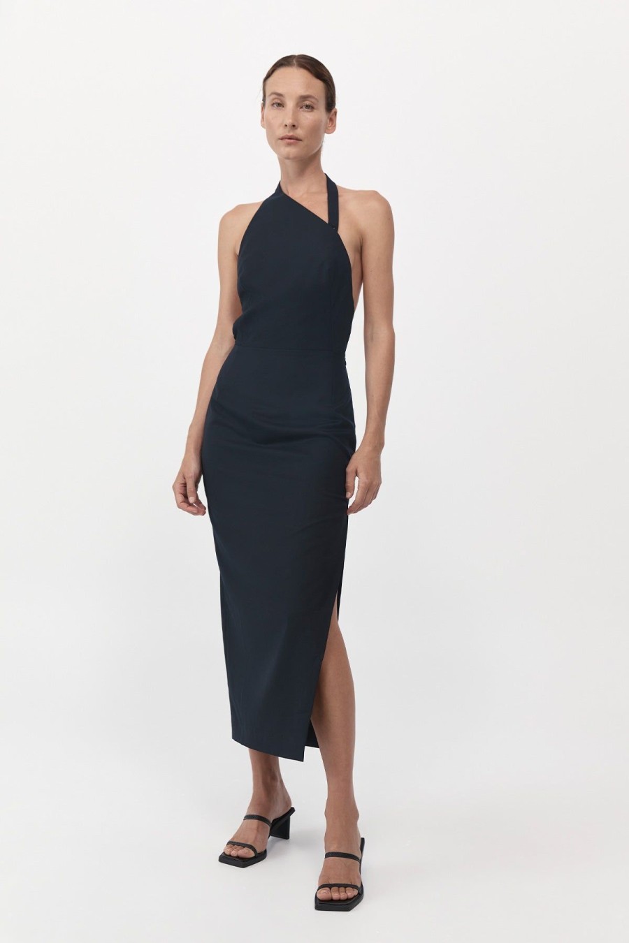 ST. AGNI Hudson Midi Dress - Black | Dresses