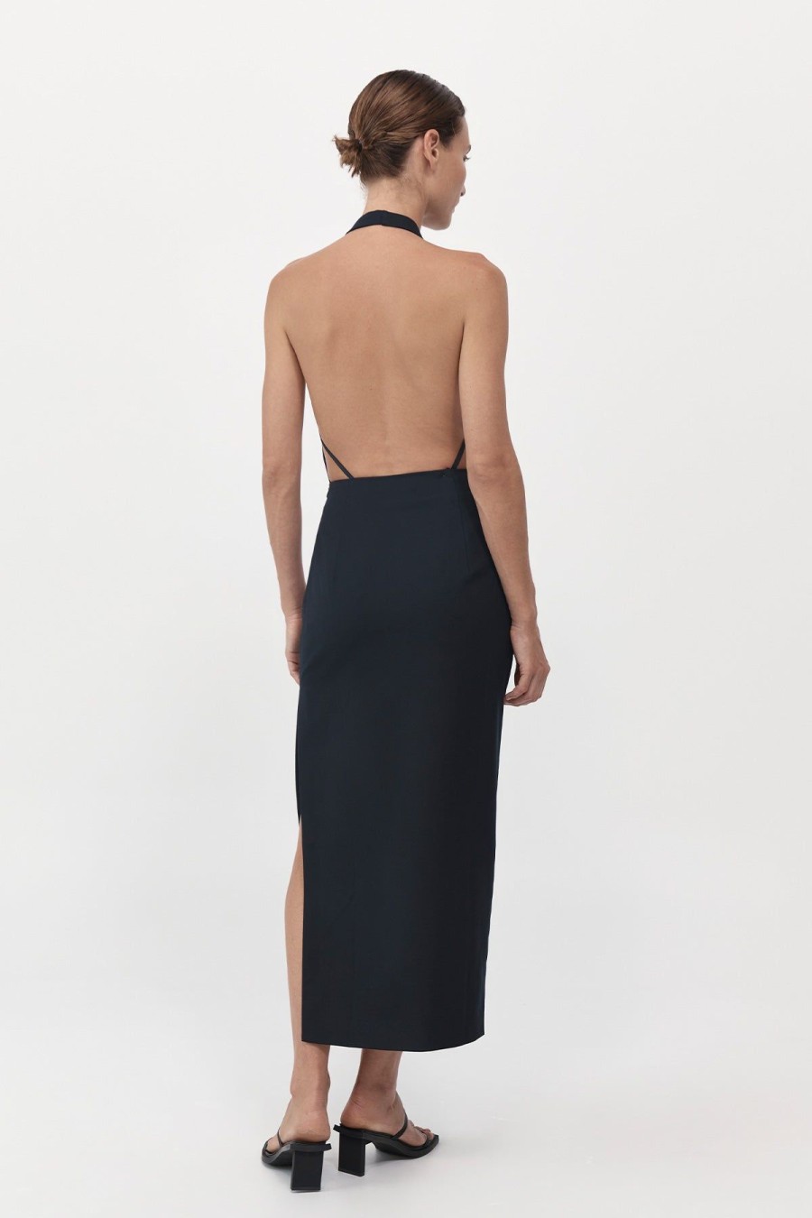 ST. AGNI Hudson Midi Dress - Black | Dresses