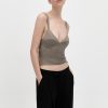 ST. AGNI Peignoir Camisole - Castor Grey | Singlets