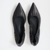 ST. AGNI Soft Leather Flat - Black | Flats