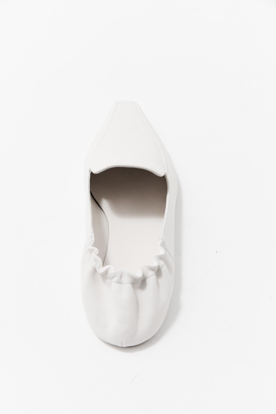 ST. AGNI Flat Loafer - White | Flats