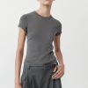 ST. AGNI Organic Cotton Baby Tee - Pewter Grey | Tops