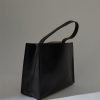 ST. AGNI Minimal Mini Tote - Black | Bags