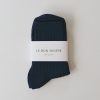 ST. AGNI Her Socks By Le Bon - Midnight Blue | Socks