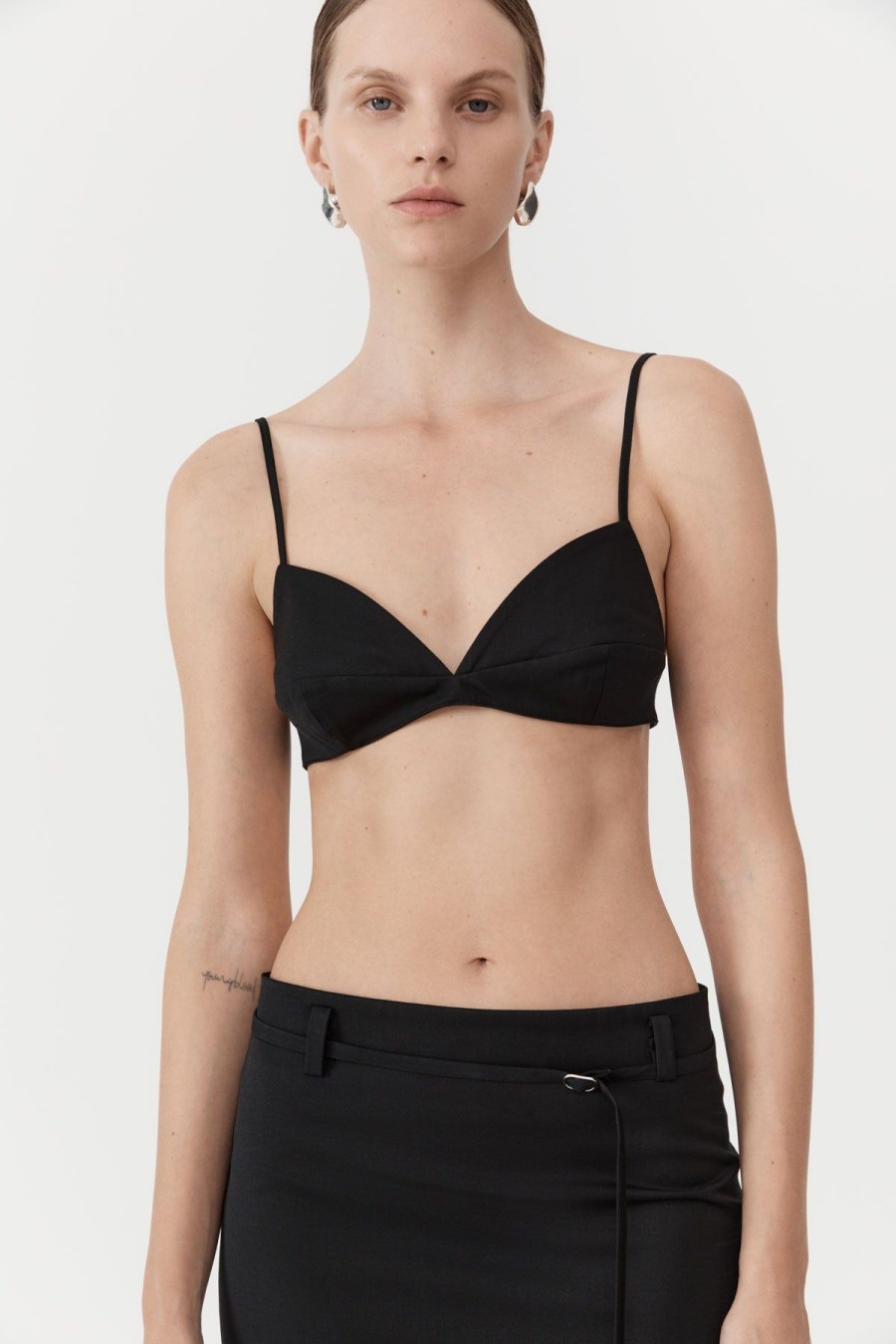 ST. AGNI Utilitarian Bralette - Black | Tops