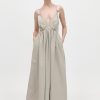 ST. AGNI Plunge Sun Dress - Birch | Dresses