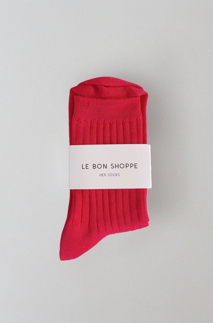 ST. AGNI Her Socks - Classic Red - By Le Bon | Socks