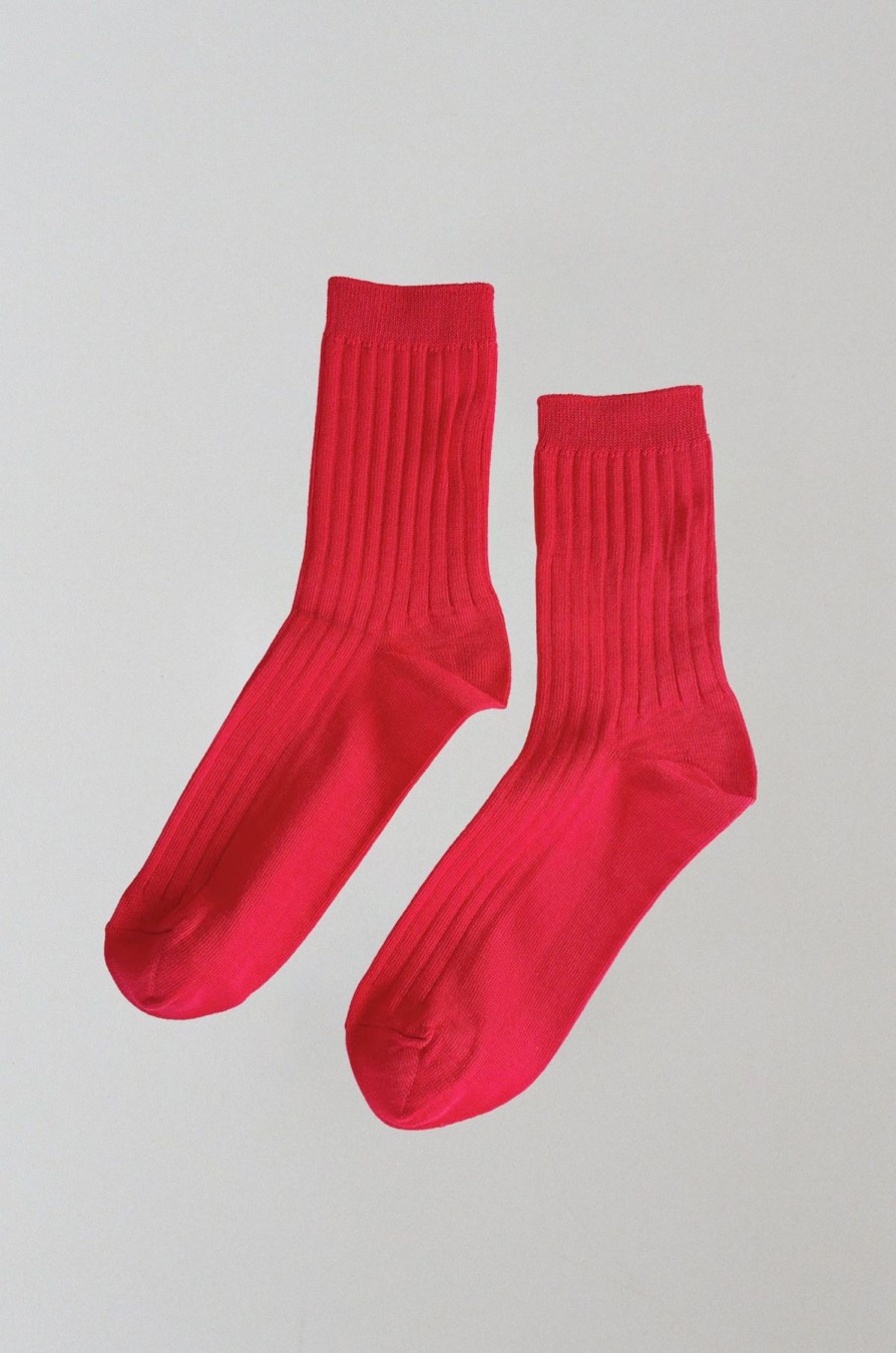 ST. AGNI Her Socks - Classic Red - By Le Bon | Socks