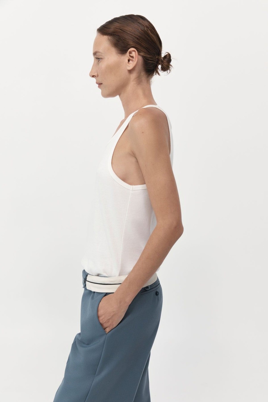 ST. AGNI Organic Cotton Everyday Tank - White | Singlets