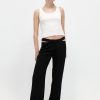 ST. AGNI Zip Detail Trousers - Black | Pants