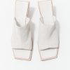 ST. AGNI Raw Edge Heel - White | Heels