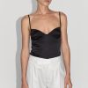 ST. AGNI Soft Silk Cami - Washed Black | Tops