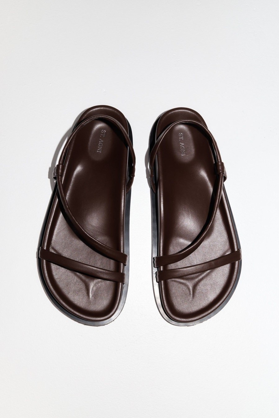 ST. AGNI Twist Sandal - Chocolate | Sandals