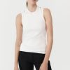 ST. AGNI Organic Cotton Layered Tank - White | Tops