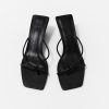 ST. AGNI Minimal Low Wedge - Black | Heels