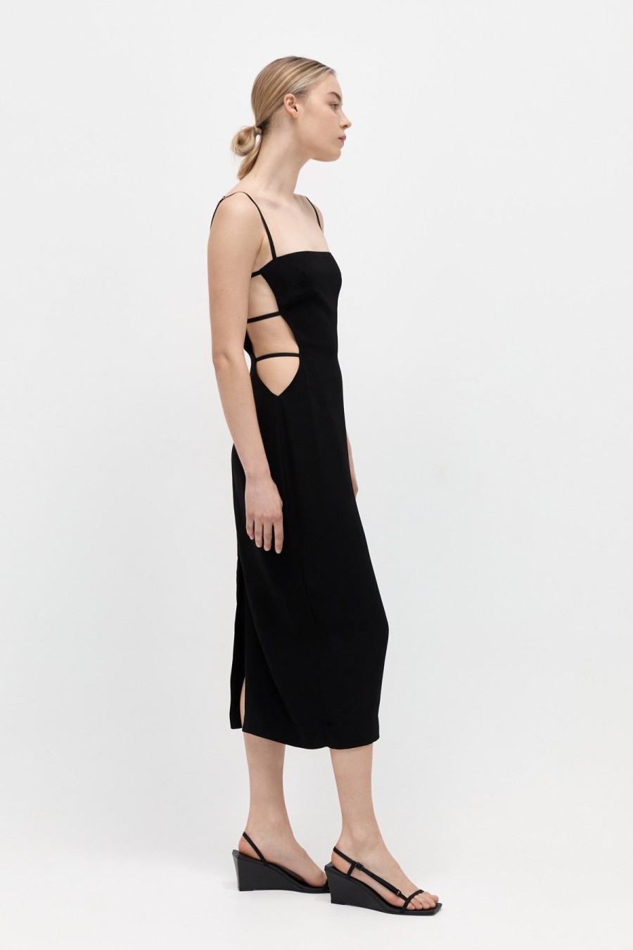 ST. AGNI Urbain Midi Dress - Black | Dresses