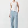 ST. AGNI Carter Trousers - Stone Blue | Tailoring