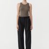 ST. AGNI Belted Pants - Black | Pants