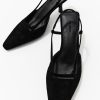 ST. AGNI Sling Back Heel - Black | Heels