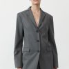 ST. AGNI Homme Belted Blazer - Pewter Grey | Uni