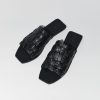 ST. AGNI Textured Slide - Black | Slides