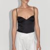 ST. AGNI Soft Silk Cami - Washed Black | Singlets