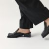 ST. AGNI Square Toe Mule - Black | Heels