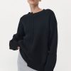 ST. AGNI Deconstructed Pullover - Black | Knitwear