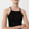 ST. AGNI Square Tank - Black | Knitwear