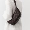 ST. AGNI Textured Crescent Bag - Chocolate | Bags