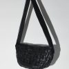 ST. AGNI Textured Crescent Bag - Black | Bags