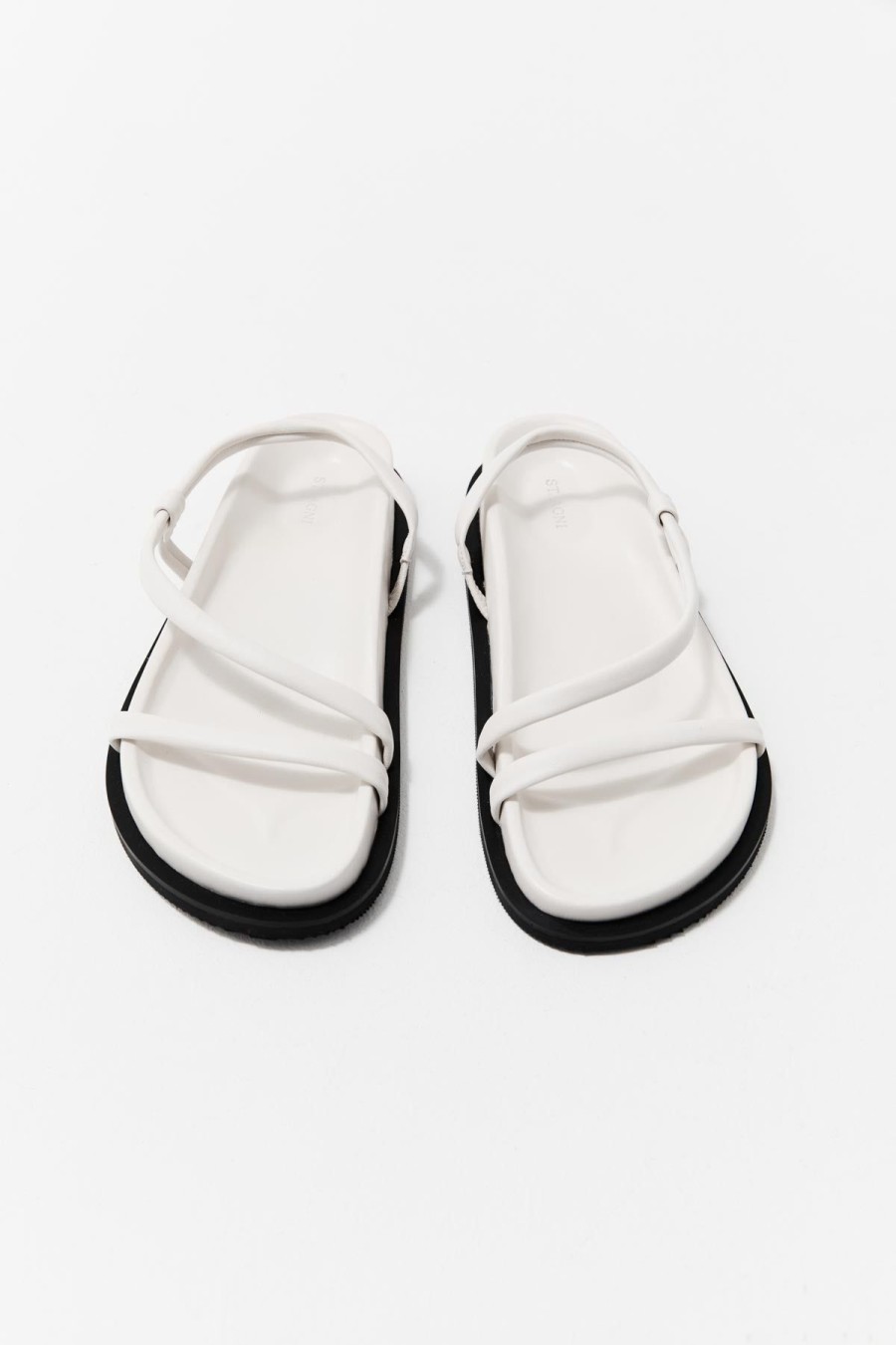 ST. AGNI Twist Sandal - White | Sandals